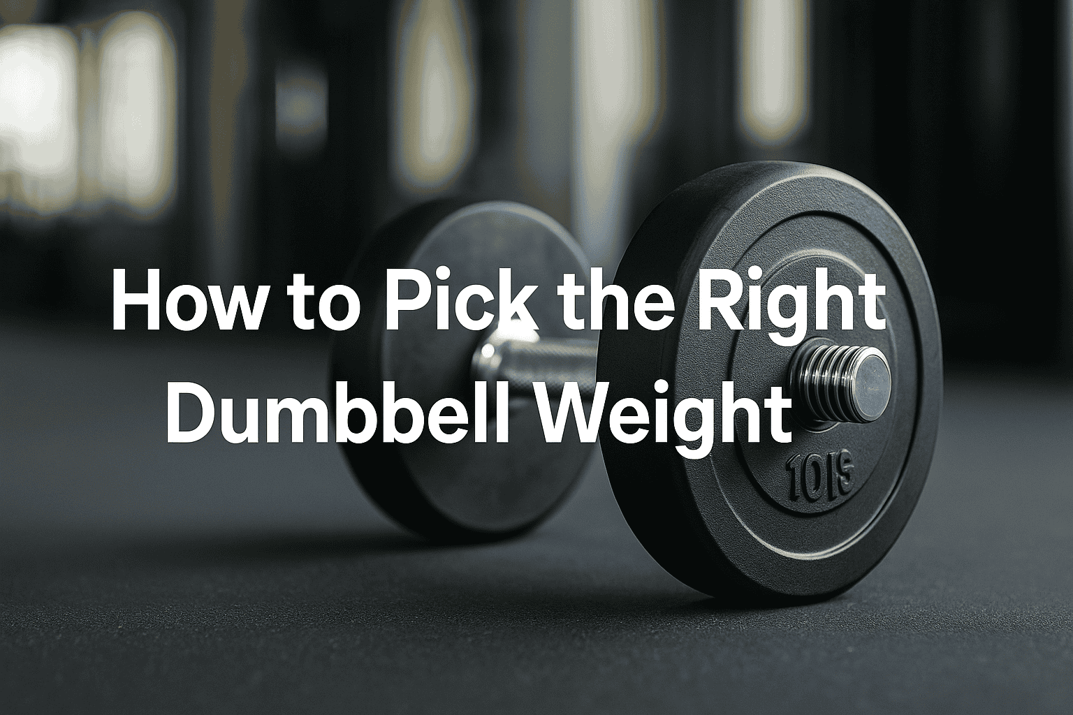 How to Pick the Right Dumbbell Weight for Your Goals