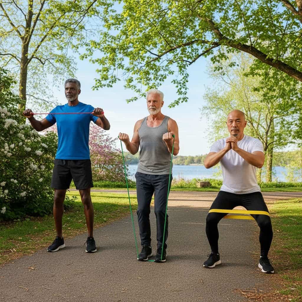 Beginner Resistance Band Routine for Men Over 50