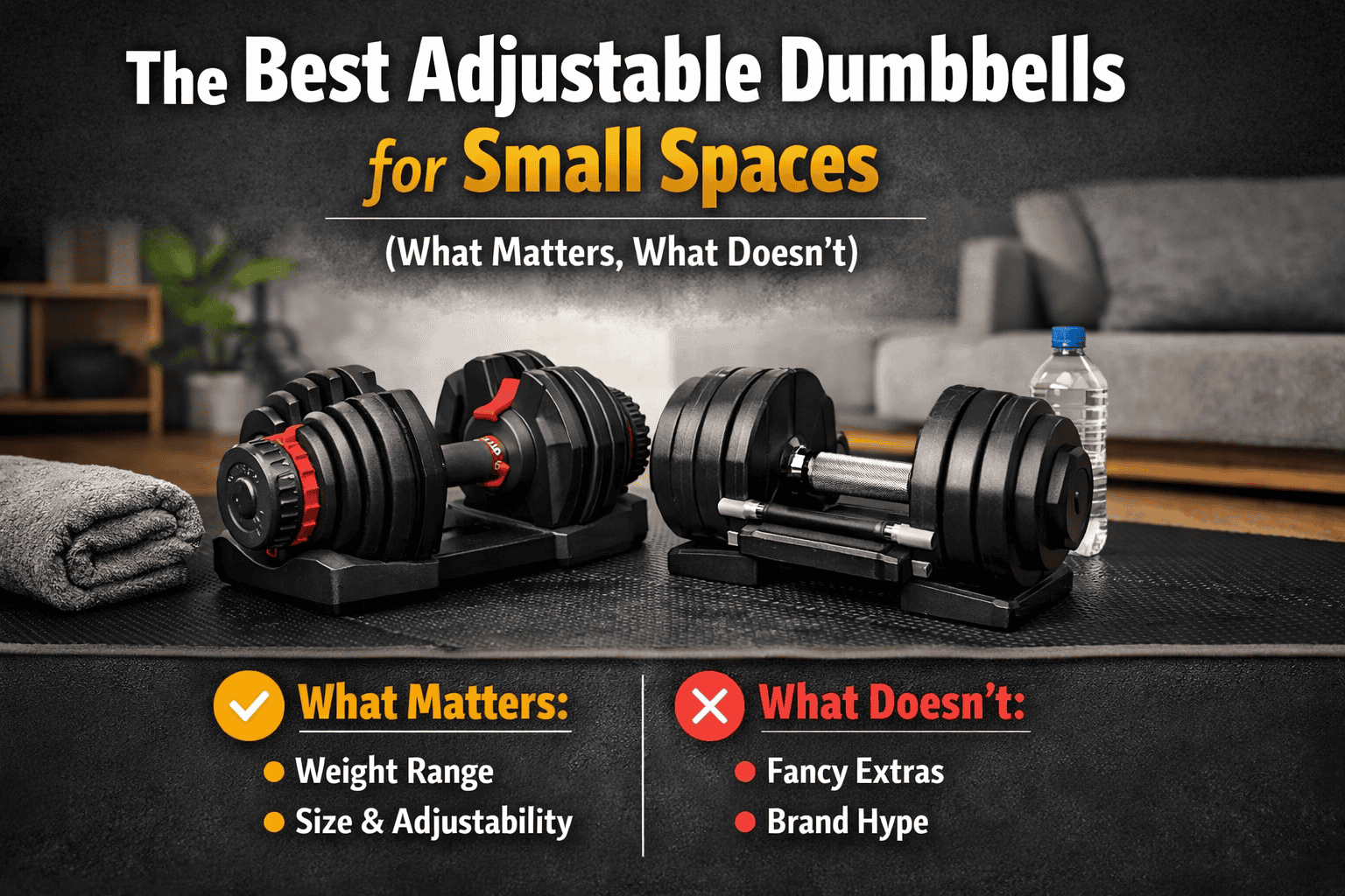 the best adjustable dumbbells for small spaces