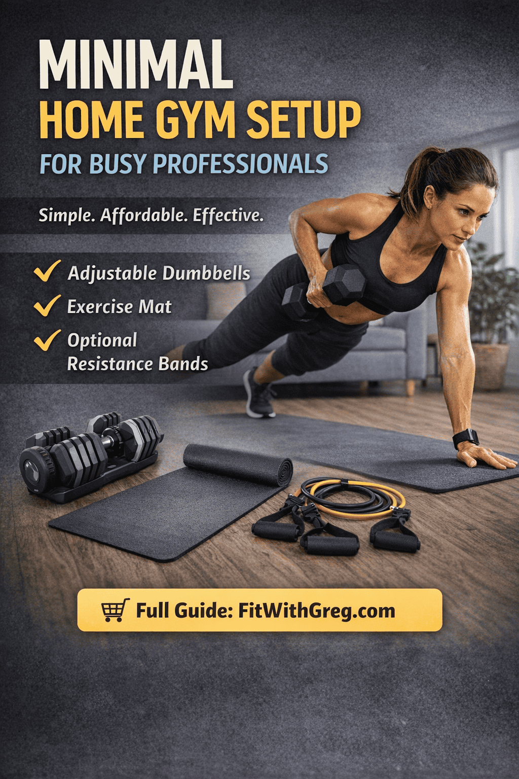 Minimal Equipment Home Gym Setup for Busy Professionals