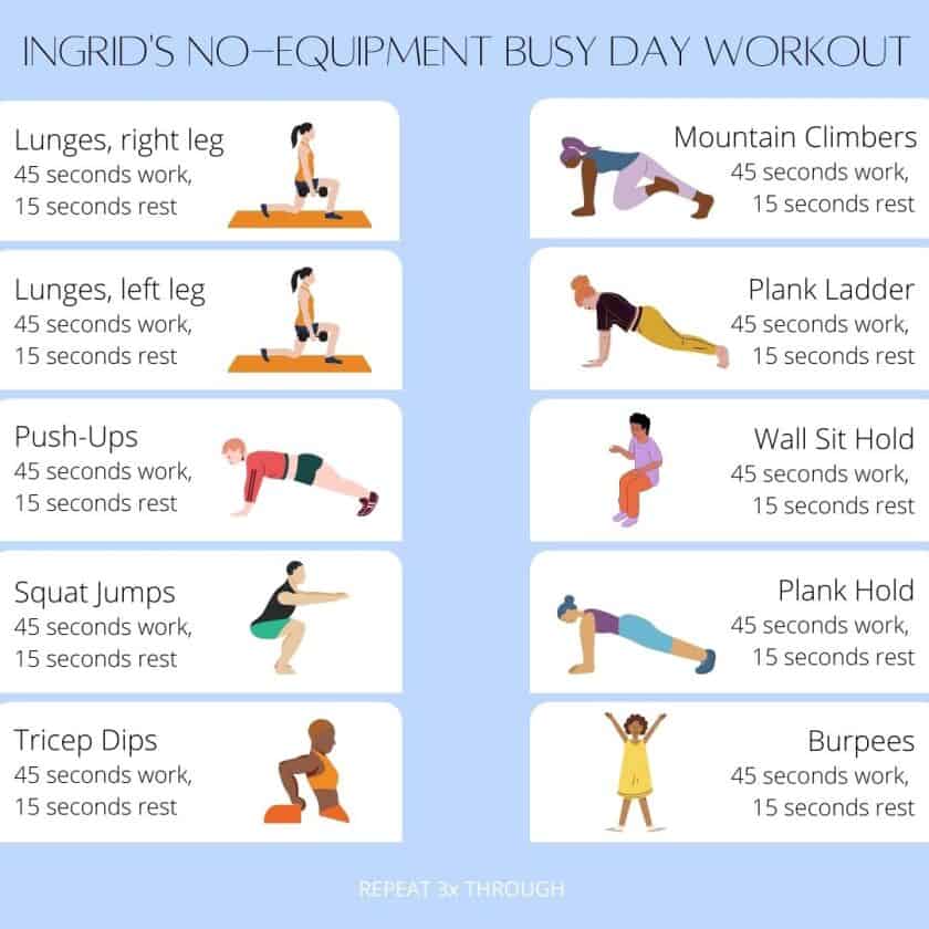Weekly Workout Schedule for Busy Professionals