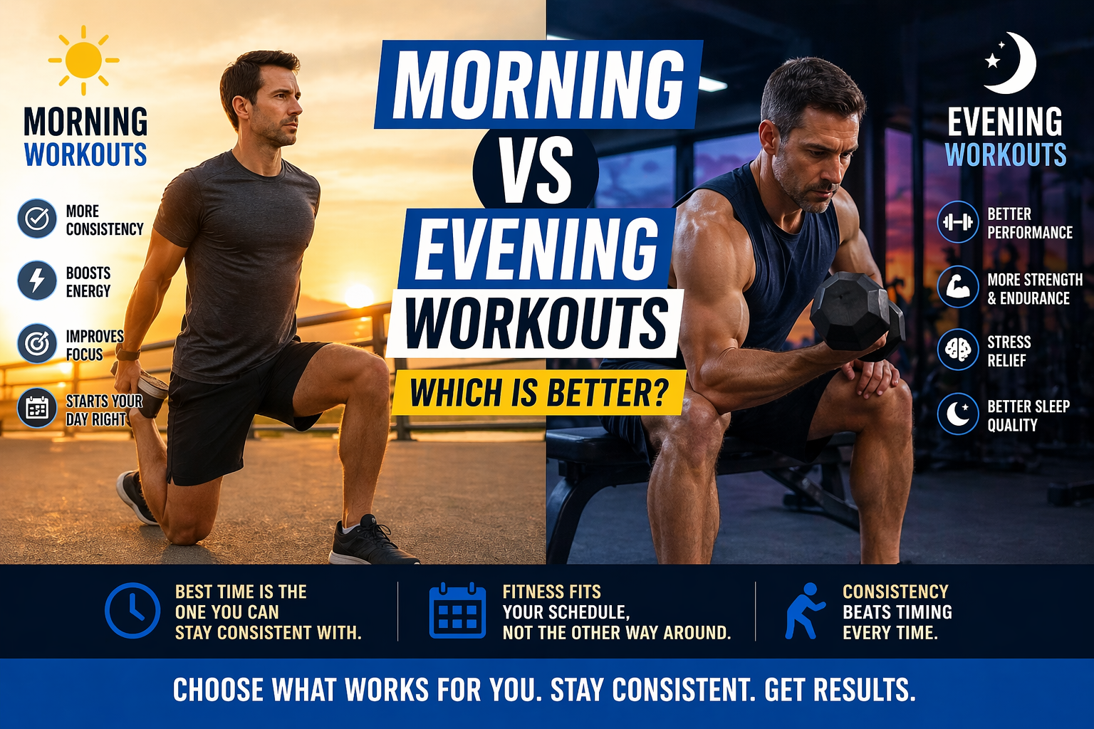 morning vs evening workouts